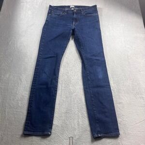 J.Crew 484 Slim Fit Jeans Mens 32x34 Dark Wash Kurabo Japanese Denim Blue